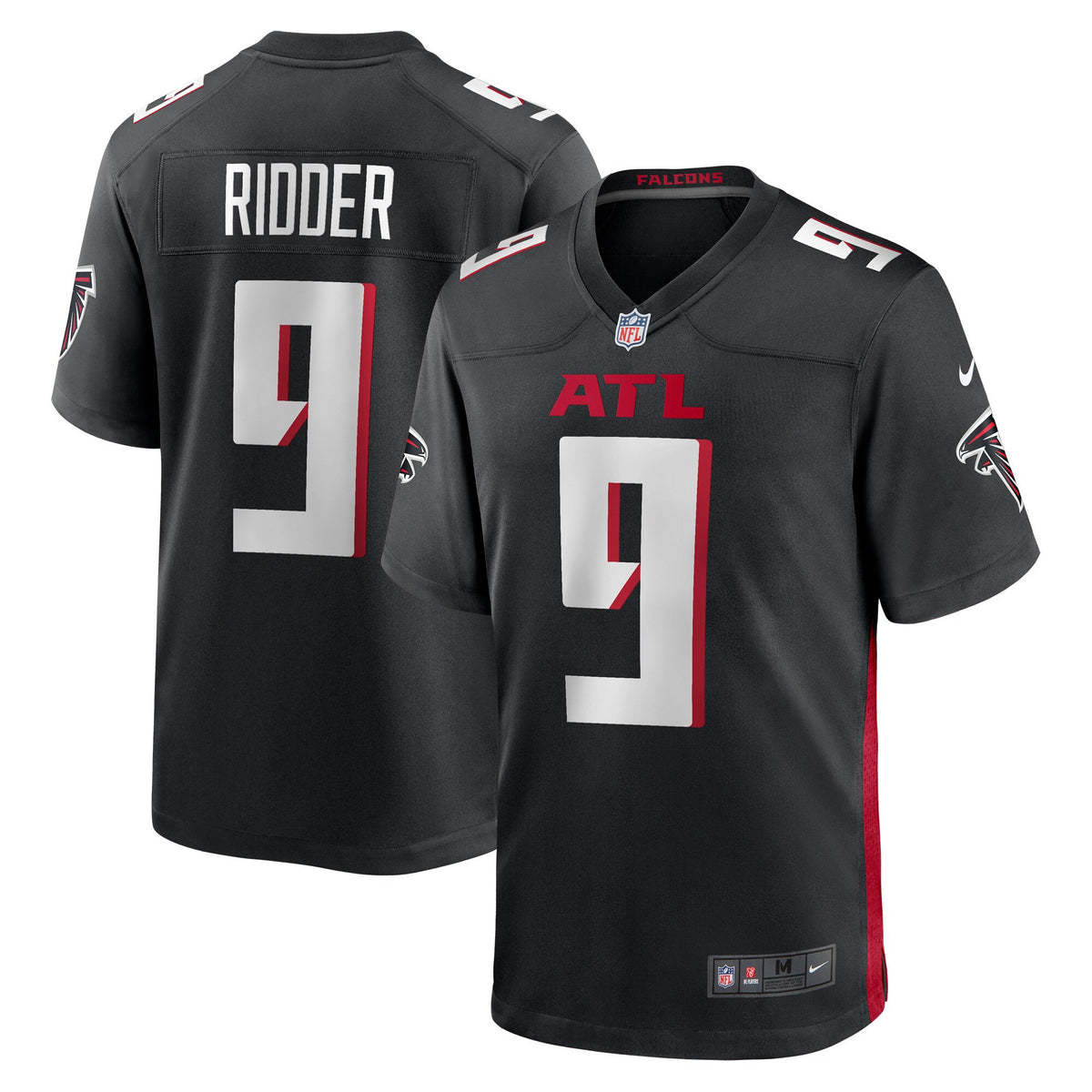 Atlanta Falcons Black Game Jersey - All Stitched - Desmond Ridder — view 1