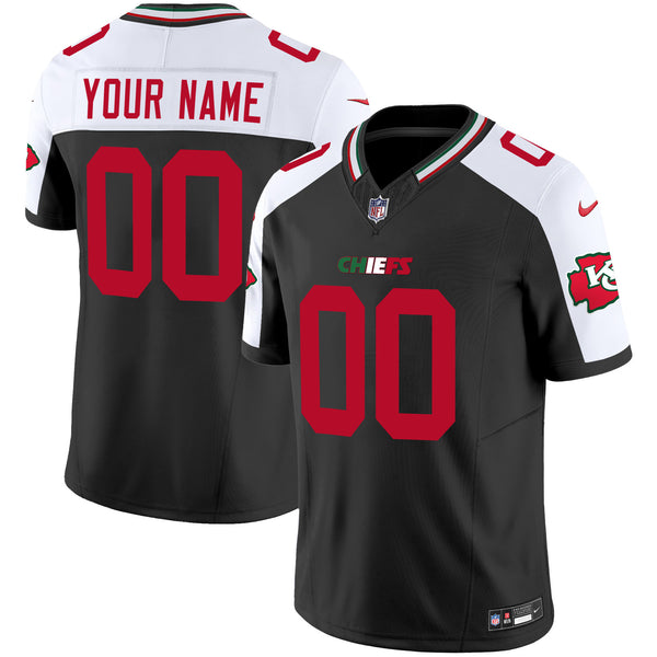 Chiefs Mexico Vapor Limited Custom Jersey - All Stitched - Black Alternate — view 1