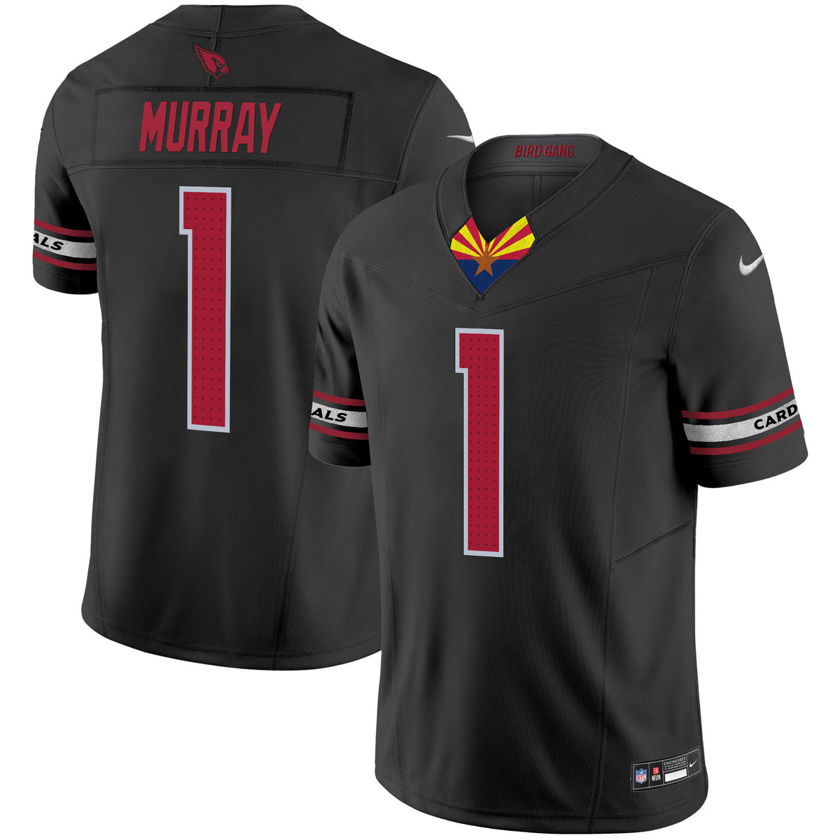 Men's Arizona Cardinals 2024 Special Vapor Limited Jersey V2 - All Stitched - Black - Kyler Murray — view 1