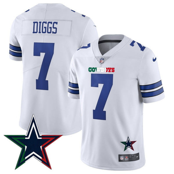 Men's Cowboys Mexico Vapor Jersey - All Stitched - White - Trevon Diggs — view 1