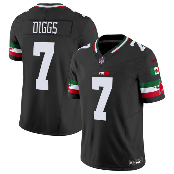 Men's Cowboys Mexico Vapor Limited Jersey - All Stitched - Black - Trevon Diggs — view 1