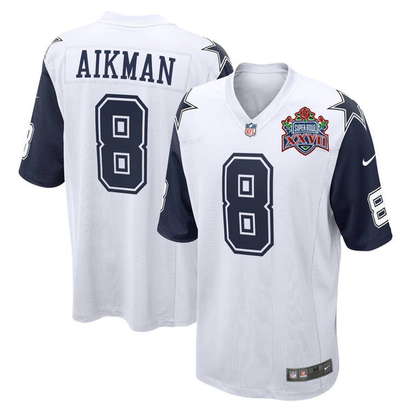 Troy Aikman Dallas Cowboys Color Rush Super Bowl Patch Jersey - All Stitched - Troy Aikman — view 1