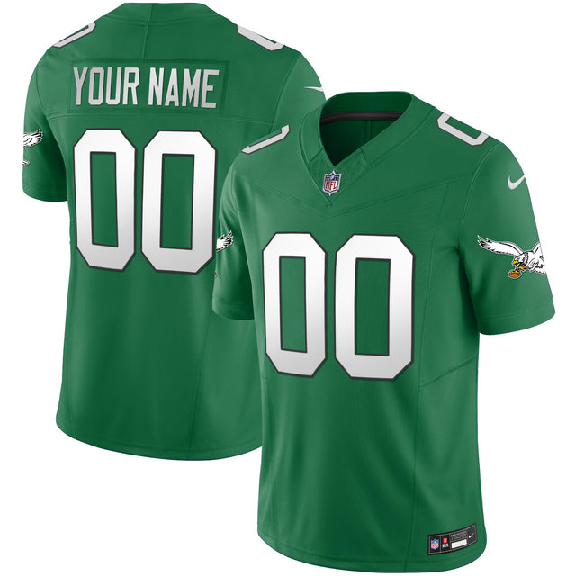 Eagles Kelly Green Vapor Limited Custom Jersey - All Stitched - Kelly Green — view 1