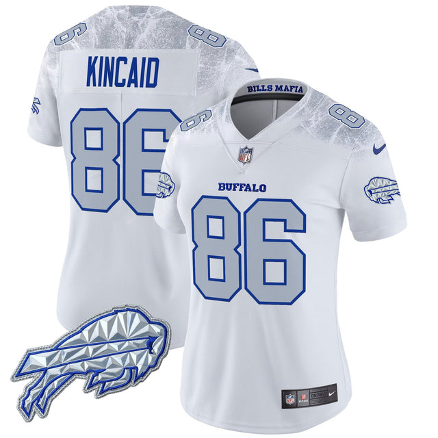Women's Buffalo Bills 2025 Rivalries Vapor Limited Jersey - All Stitched - Cold Front - Dalton Kincaid — view 1