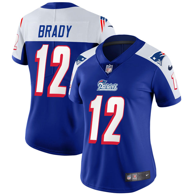 Women's Patriots 1996 Throwback Limited Vapor Jersey - All Stitched - Alternate - Tom Brady — view 1