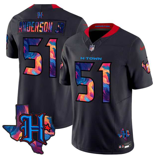 Men's Houston Texans 2024 Special Vapor Limited Jersey - All Stitched - Navy Limited - Will Anderson Jr — view 1