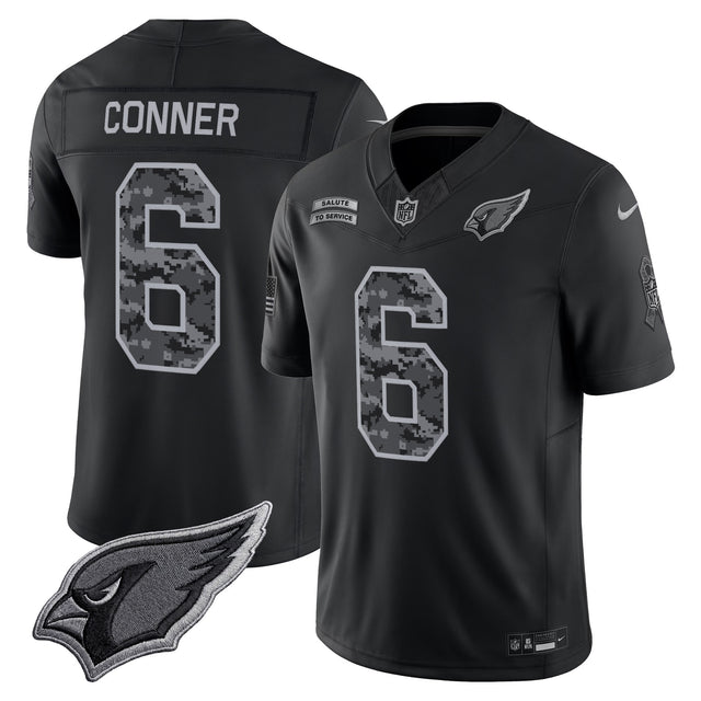 Arizona Cardinals 2026 Salute to Service Vapor Limited Jersey - All Stitched - James Conner — view 1