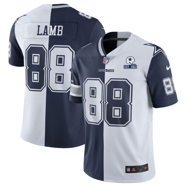 Men's Cowboys Gold & Split Vapor Est 1960 Patch Jersey - All Stitched - Split - CeeDee Lamb — view 1