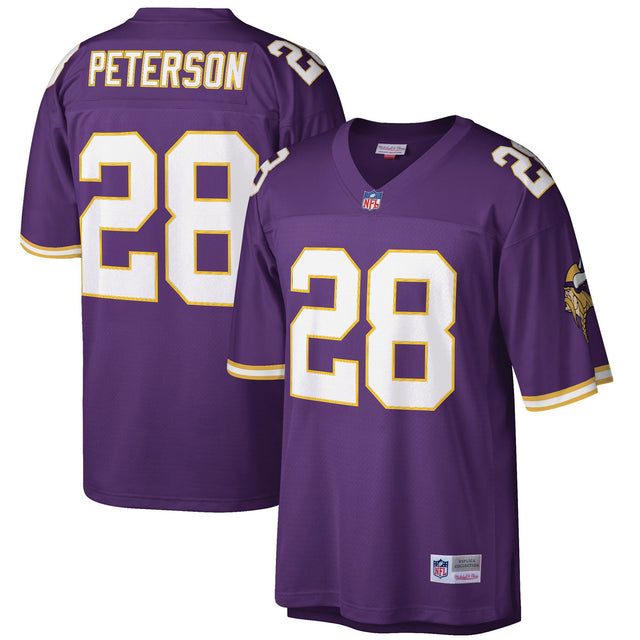 Men's Minnesota Vikings Throwback Player Jersey - All Stitched - Purple Retired - Adrian Peterson — view 1