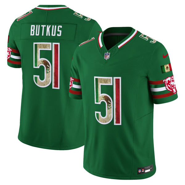 Men's Chicago Bears Mexico Vapor Limited Jersey - All Stitched - Green - Dick Butkus — view 1