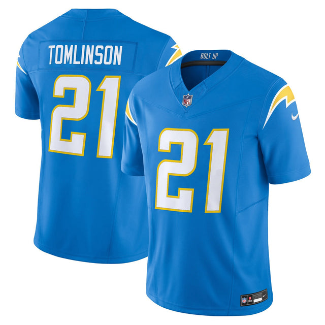 Men's Los Angeles Chargers 2024 Vapor Limited Jersey - All Stitched - Powder Blue - LaDainian Tomlinson — view 1
