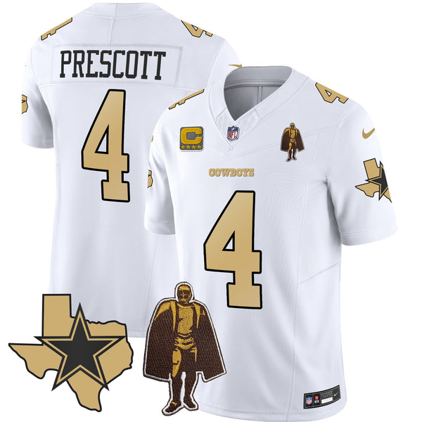 Men's Cowboys Special Vapor Limited Jersey - All Stitched - White - Dak Prescott — view 1
