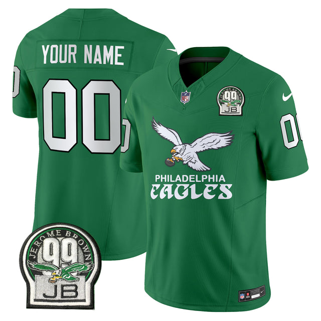 Eagles Kelly Green Vapor Limited Custom Jersey V5 - All Stitched - Kelly Green — view 1