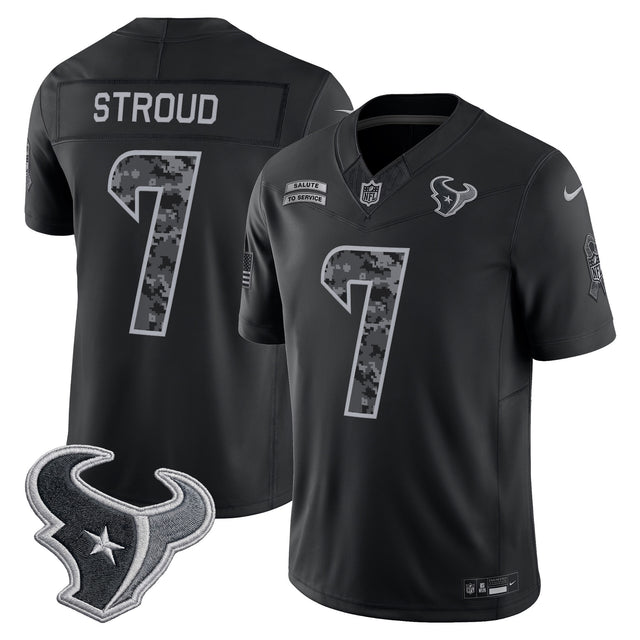 Houston Texans 2026 Salute to Service Vapor Limited Jersey - All Stitched - C.J. Stroud — view 1