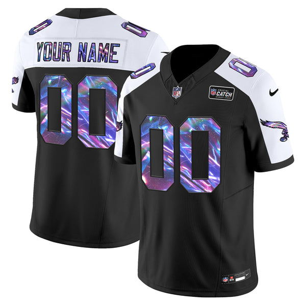 Eagles 2024 Crucial Catch Vapor Limited Custom Jersey - All Stitched - Black Alternate — view 1