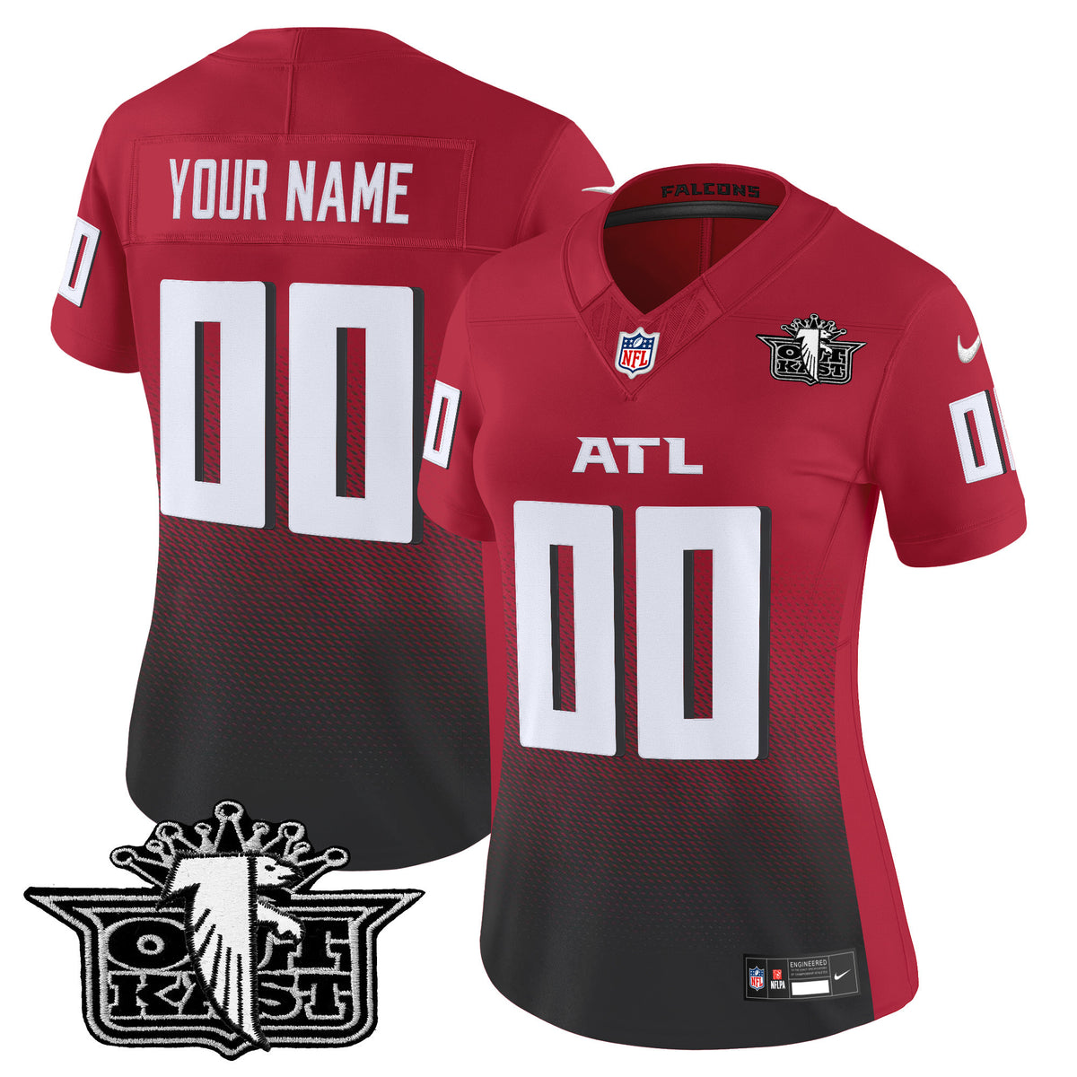 Outkast x Atlanta Falcons 2025 Vapor Limited Custom Jersey - All Stitched - Red — view 1