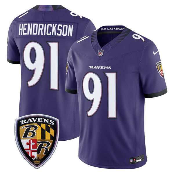 Men's Baltimore Ravens 2026 Vapor Limited Jersey - All Stitched - Purple - Trey Hendrickson — view 1