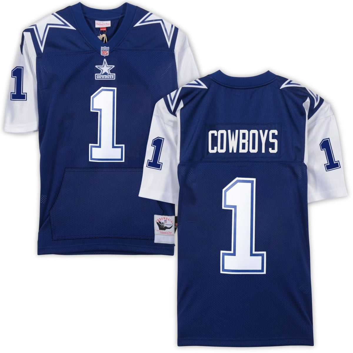 Cowboys #1 Dallas Cowboys Pocket Jersey - All Stitched - With pocket — view 1