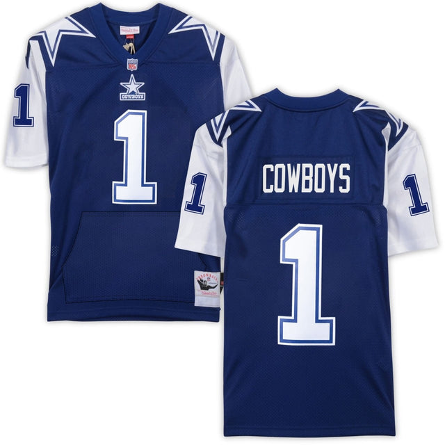 Cowboys #1 Dallas Cowboys Pocket Jersey - All Stitched - With pocket — view 1