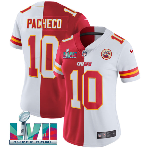 Women's Chiefs Super Bowl Vapor Gold Jersey - All Stitched - Split - Isiah Pacheco — view 1