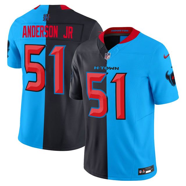 Men's Houston Texans 2024 Vapor Limited Jersey V2 - All Stitched - Split - Will Anderson Jr — view 1