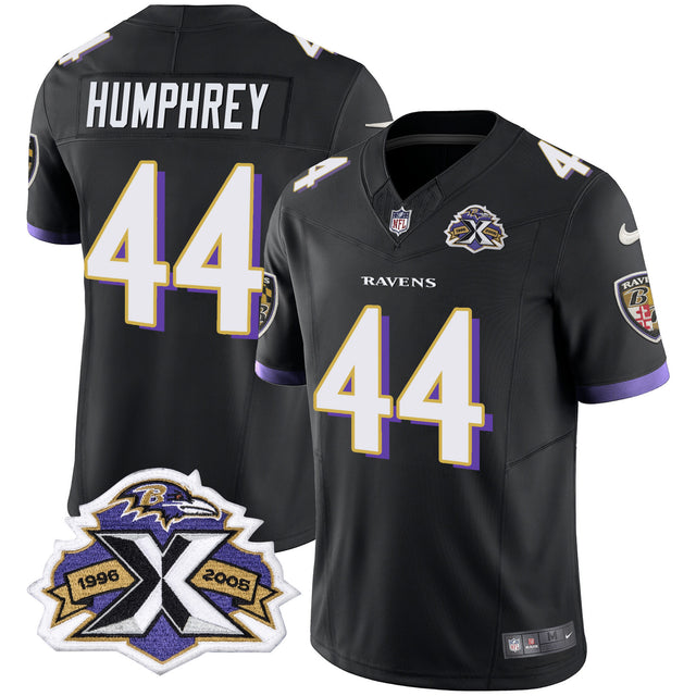 Men's Ravens 2005 Throwback Black Vapor Limited Jersey - All Stitched - Black - Marlon Humphrey — view 1