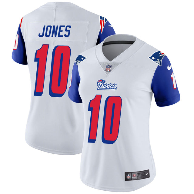 Women's Patriots 1996 Throwback Limited Vapor Jersey - All Stitched - Royal Sleeves - Mac Jones — view 1