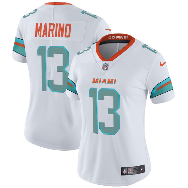 Women's Miami Dolphins 2025 Rivalries Vapor Limited Jersey - All Stitched - White - Dan Marino — view 1