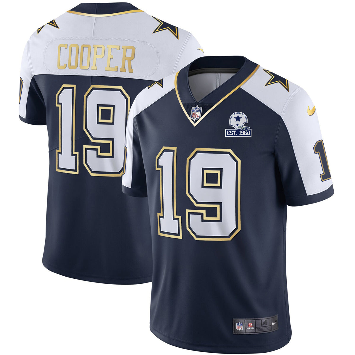 Men's Cowboys Vapor Gold Jersey - All Stitched - Alternate - Amari Cooper — view 1