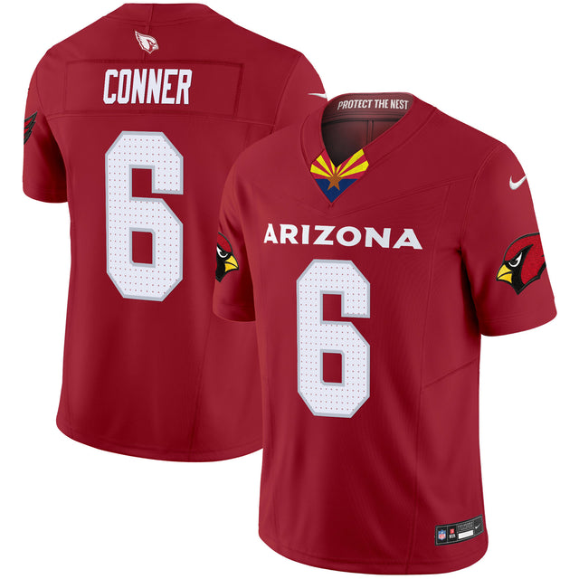 Men's Arizona Cardinals 2024 Special Vapor Limited Jersey V2 - All Stitched - Red - James Conner — view 1