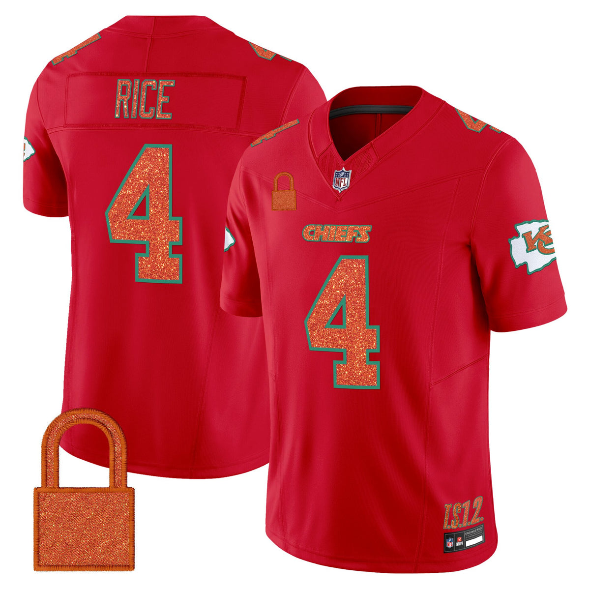 Men's Kansas City Chiefs 'Taylor Swift - TS12 - The Life of a Showgirl' Vapor Limited Jersey - All Stitched — view 1
