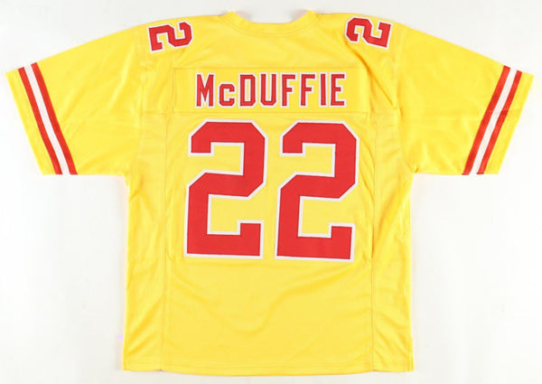 Trent McDuffie Kansas City Chiefs Yellow Jersey - All Stitched - Yellow — view 1