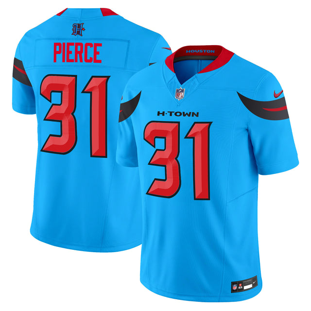 Men's Houston Texans 2024 Vapor Limited Jersey V3 - All Stitched - Blue - Dameon Pierce — view 1