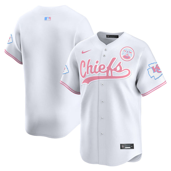 Unisex Chiefs Bubblegum Pink Vapor Premier Limited Jersey - All Stitched - White - Team — view 1