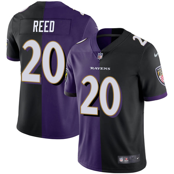 Ravens Split Vapor Jersey - All Stitched - Men - Ed Reed — view 1