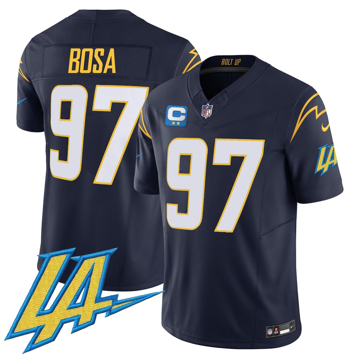 Men's Chargers Vapor Limited Jersey V2 - All Stitched - Navy - Joey Bosa — view 1