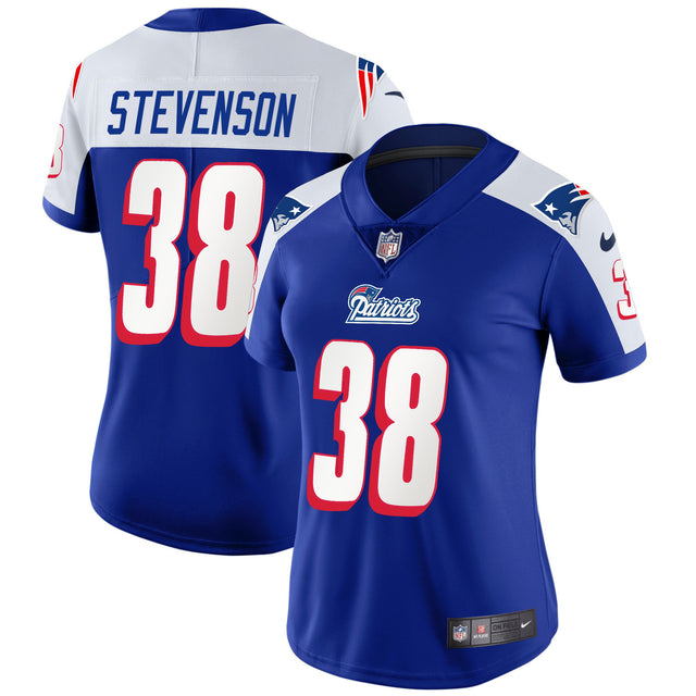 Women's Patriots 1996 Throwback Limited Vapor Jersey - All Stitched - Alternate - Rhamondre Stevenson — view 1