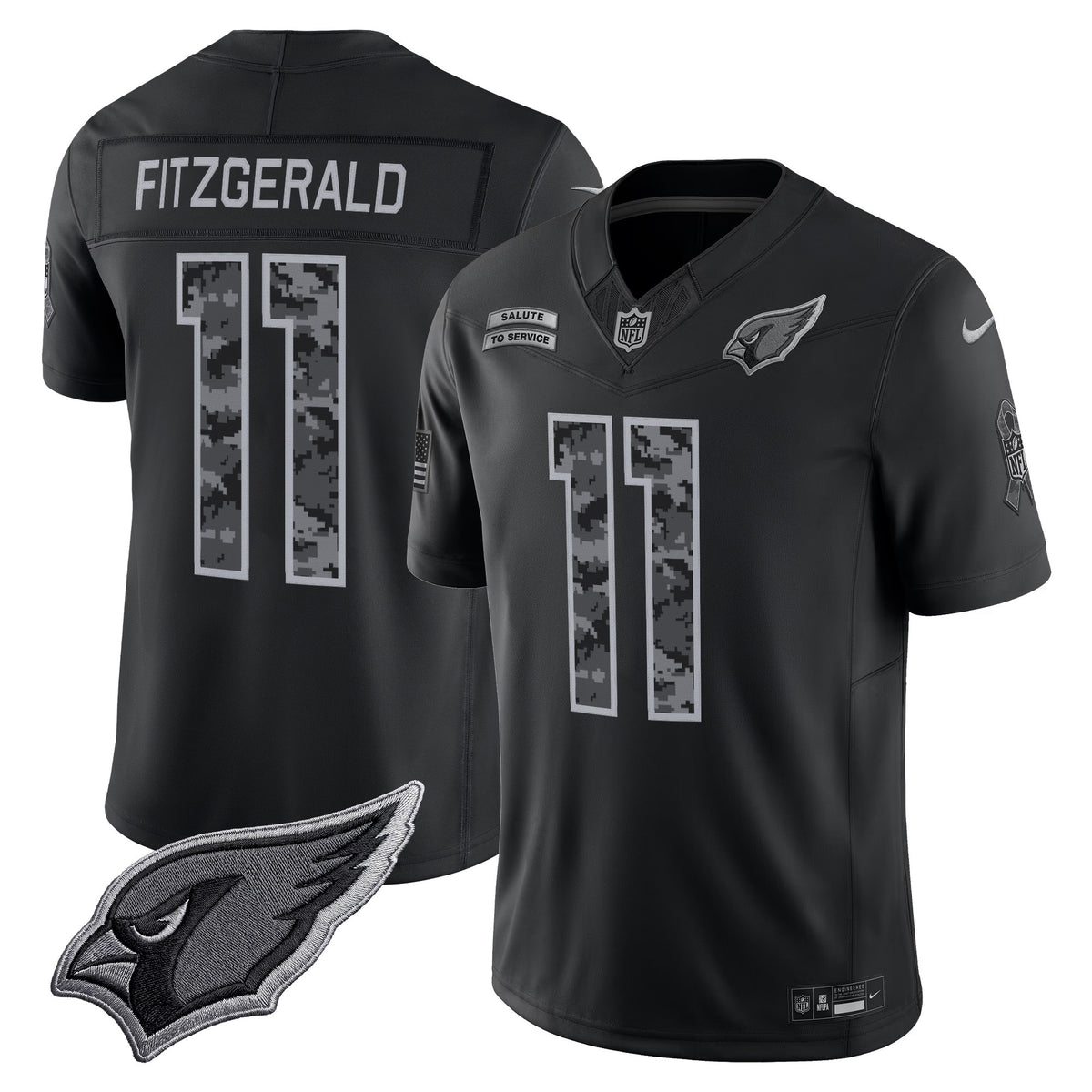 Arizona Cardinals 2026 Salute to Service Vapor Limited Jersey - All Stitched - Larry Fitzgerald — view 1