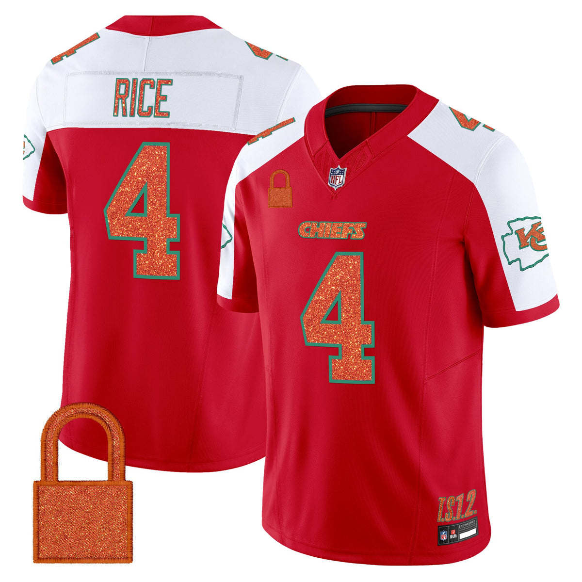 Men's Kansas City Chiefs 'Taylor Swift - TS12 - The Life of a Showgirl' Vapor Limited Jersey - All Stitched — view 1