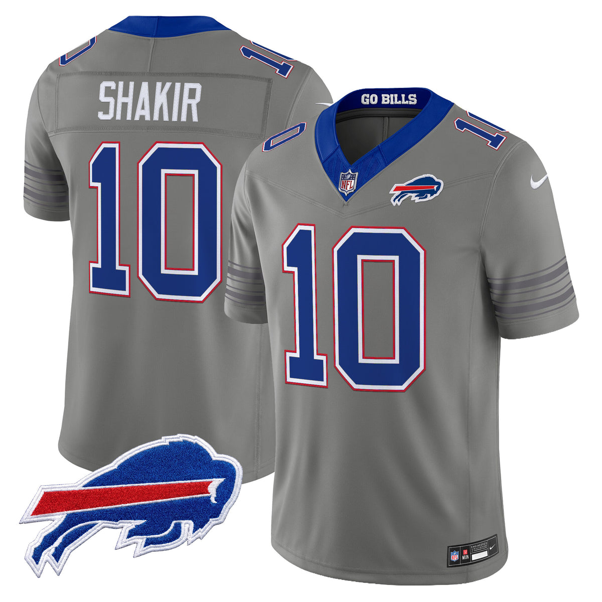 Buffalo Bills Nickel City Vapor Limited Jersey - All Stitched - Khalil Shakir — view 1