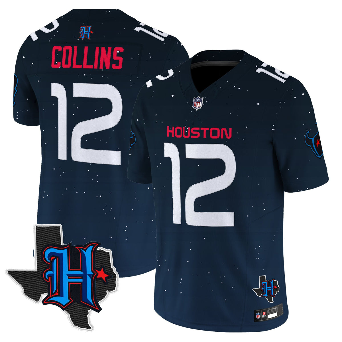 Houston Texans 'Space City Edition' Vapor Limited Jersey - All Stitched - Nico Collins — view 1