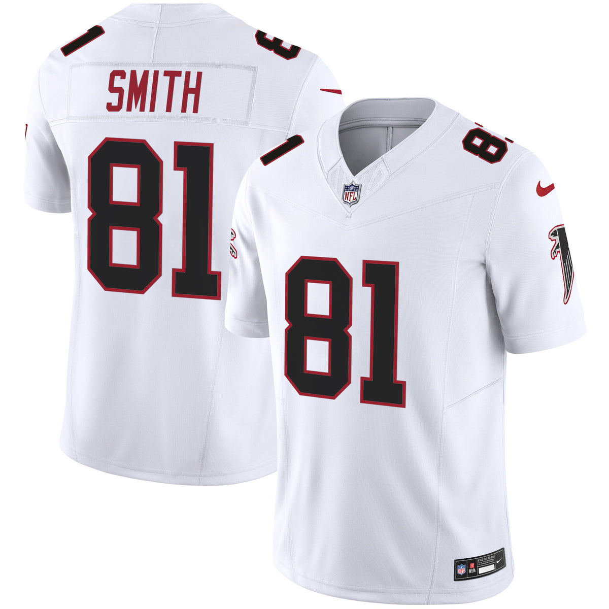 Men's Atlanta Falcons Vapor Limited Jersey - All Stitched - White - Jonnu Smith — view 1