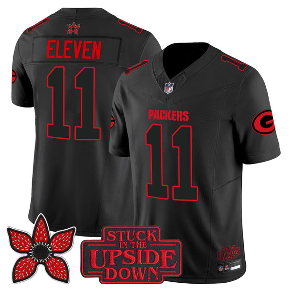 Green Bay Packers 'Stranger Things Edition' Vapor Limited Jersey - All Stitched - #11 Eleven — view 1