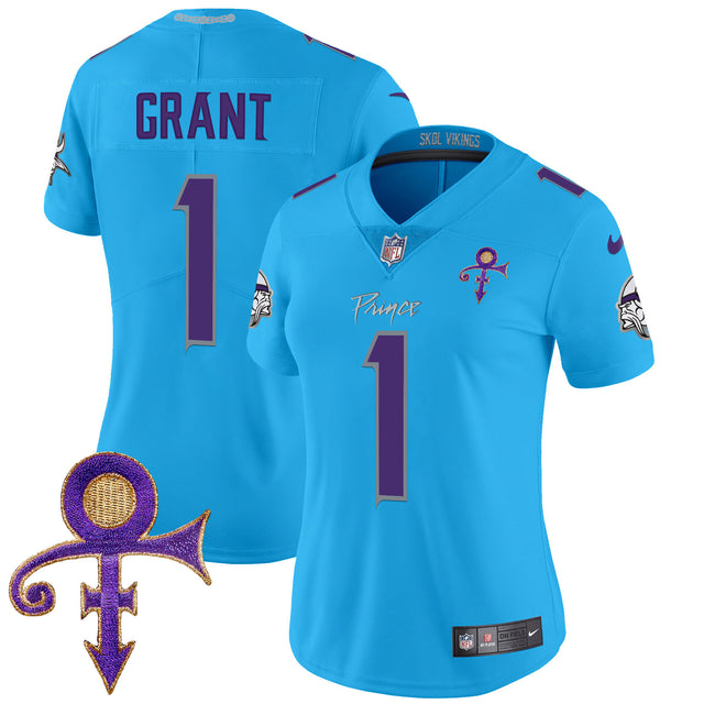 Women's Minnesota Vikings 2024 Prince Vapor Limited Jersey - All Stitched - Light Blue - Bud Grant — view 1