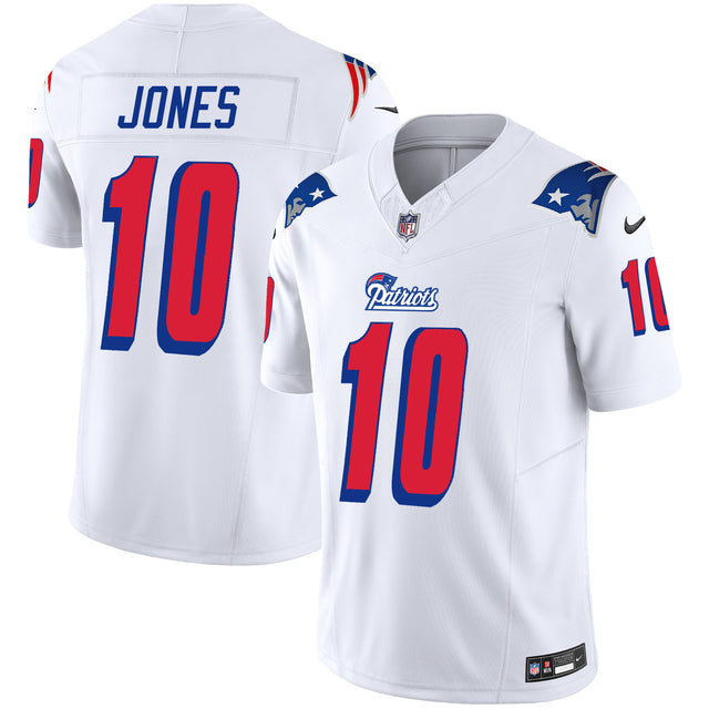 Youth's Patriots 1996 Throwback Limited Vapor Jersey - All Stitched - White - Mac Jones — view 1
