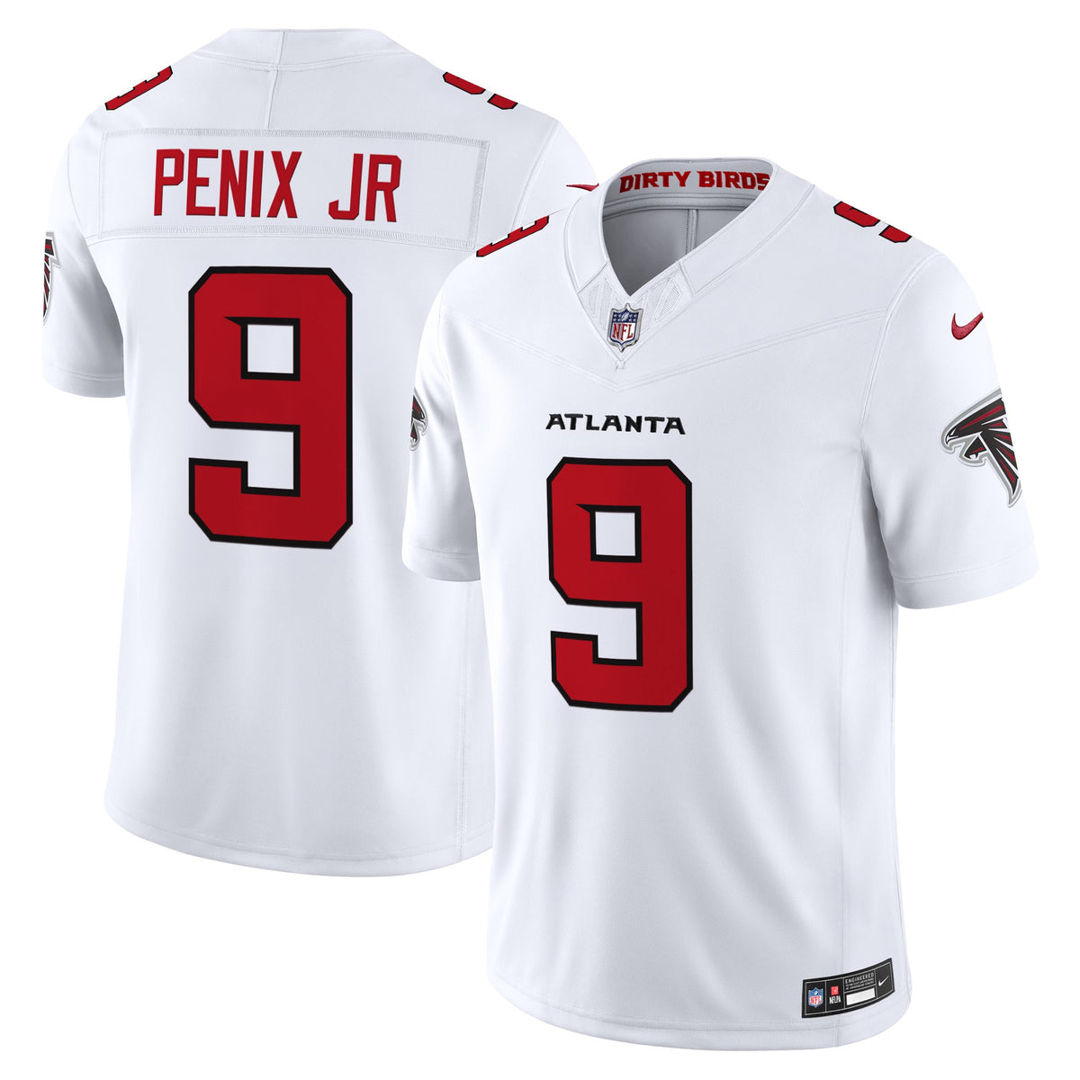 Men's Atlanta Falcons 2026 Vapor Limited Jersey - All Stitched - White - Michael Penix Jr — view 1
