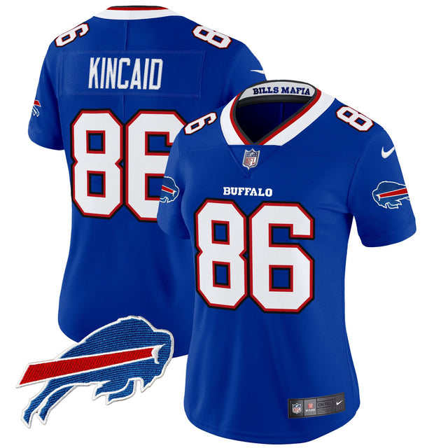 Women's Buffalo Bills 2025 Rivalries Vapor Limited Jersey - All Stitched - Royal - Dalton Kincaid — view 1