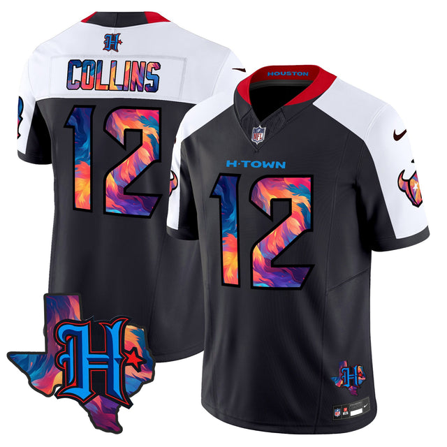 Men's Houston Texans 2024 Special Vapor Limited Jersey - All Stitched - Navy Alternate - Nico Collins — view 1