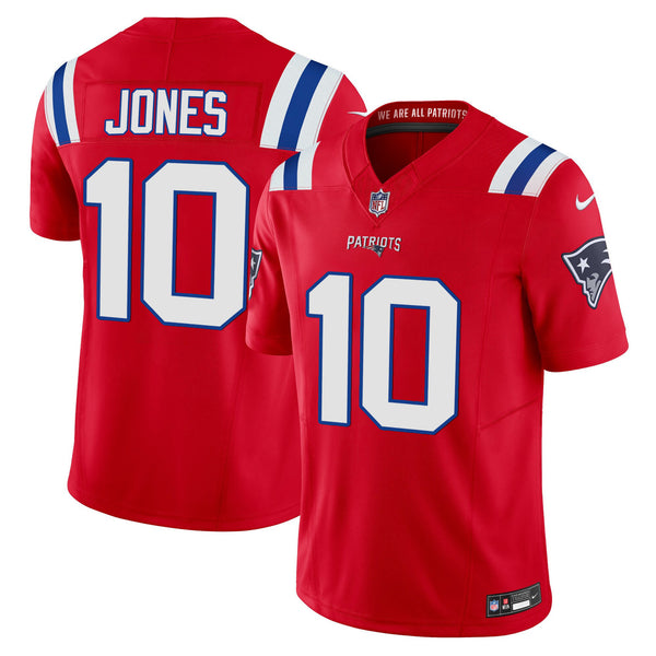 Men's Patriots Vapor Limited Jersey - All Stitched - Red - Mac Jones — view 1