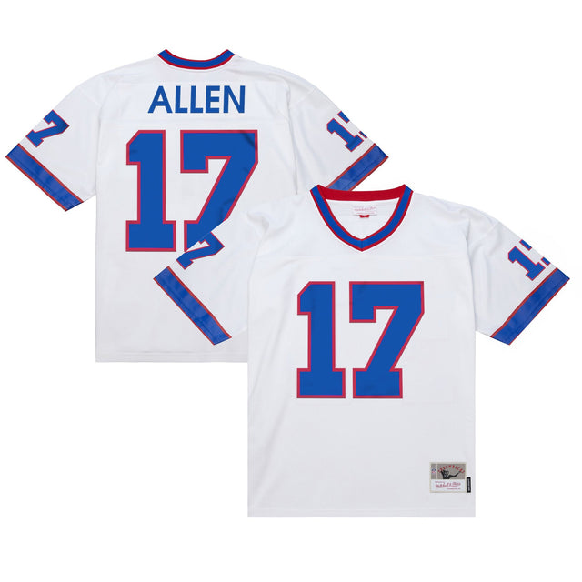 Men's Buffalo Bills Throwback Player Jersey - All Stitched - White - Josh Allen — view 1